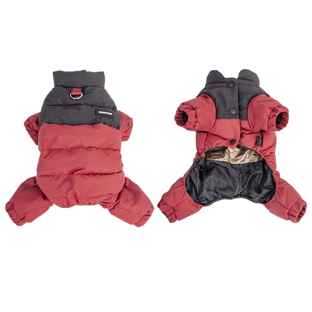 Paw Élégance™ Winter Élitaire 4-Leg Waterproof Coat – Ultimate Warmth & Protection