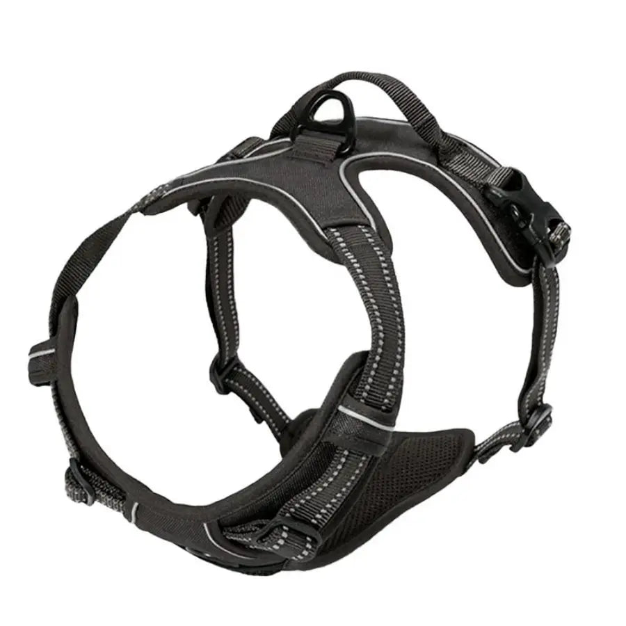 Paw Élégance – No-Pull Reflective Control Harness for Large Dogs