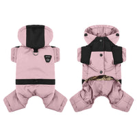 Paw Élégance – Waterproof Reflective Winter Coat with Hood