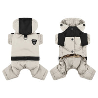 Paw Élégance – Waterproof Reflective Winter Coat with Hood