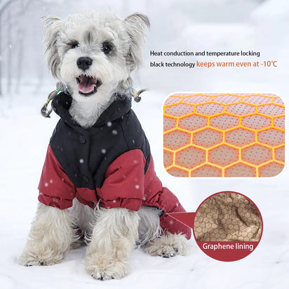 Paw Élégance™ Winter Élitaire 4-Leg Waterproof Coat – Ultimate Warmth & Protection