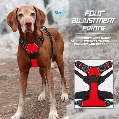 Paw Élégance – No-Pull Reflective Control Harness for Large Dogs