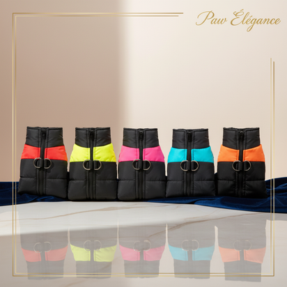 Paw Élégance™ Winter Comfort Vest – Waterproof, Warm & Stylish Protection