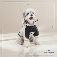Paw Élégance – Waterproof Reflective Winter Coat with Hood